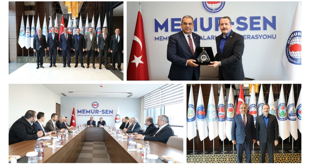 Başbakan Sucuoğlu, Türkiye’nin en büyük sendika konfederasyonlarından Memur-Sen’i ziyaret etti