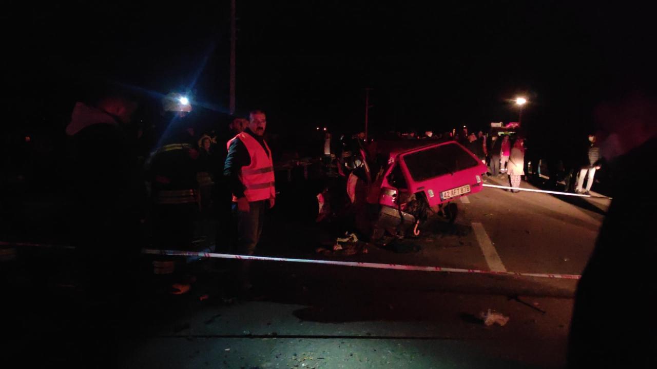 Konya’da trafik kazası: 2 ölü, 3 yaralı