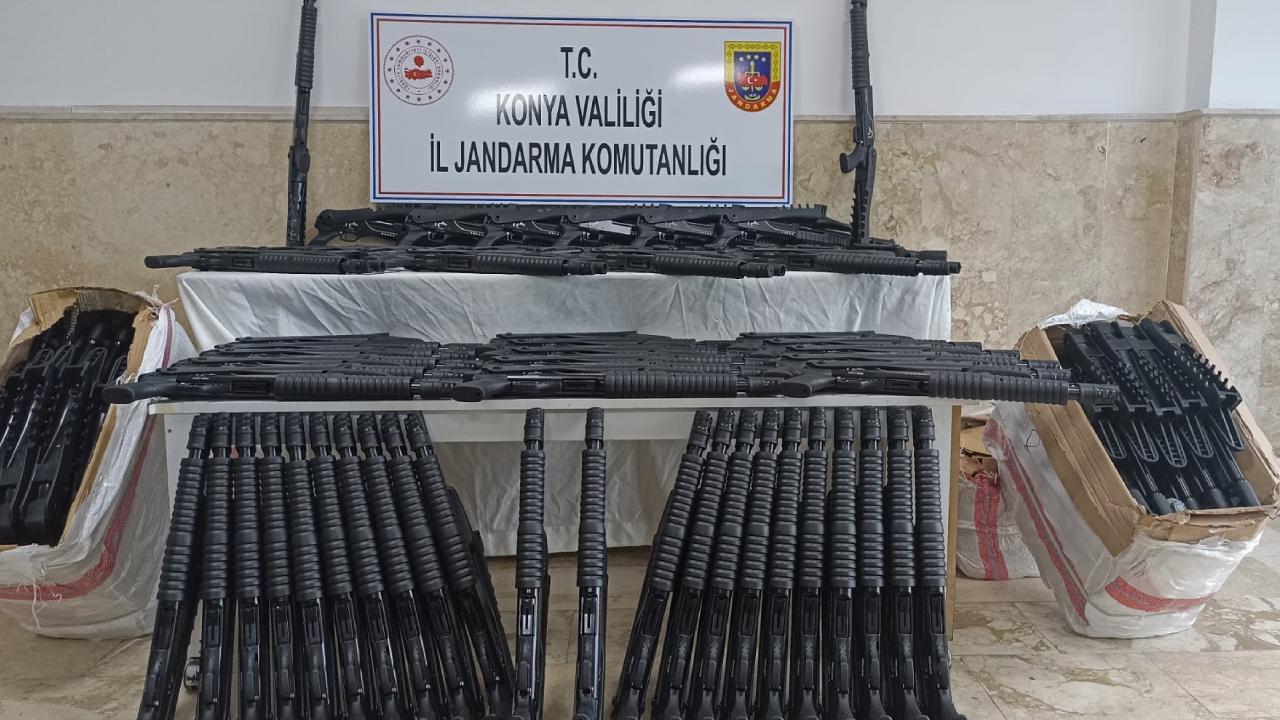 Konya’da kaçak üretilen 150 av tüfeği ele geçirildi