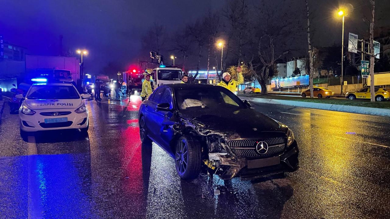 Beşiktaş’taki trafik kazasında bir kişi ağır yaralandı