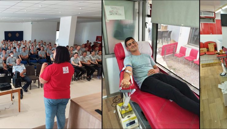 Polis Okulu Müdürlüğü’de kan bağışı düzenlendi