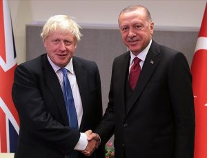 Türkiye Cumhurbaşkanı Erdoğan ile İngiltere Başbakanı Johnson görüştü