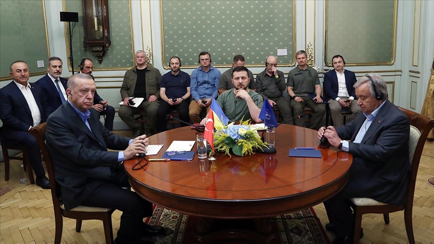 Erdoğan, Zelenskiy ve Guterres arasında Lviv’deki üçlü zirve sona erdi