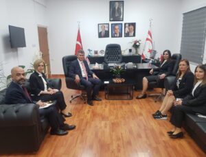 Büyükelçi Feyzioğlu Sağlık Bakanı Altuğra’yı ziyaret etti