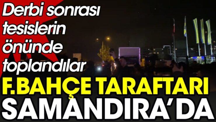 Fenerbahçe taraftarı Samandıra’da. Yönetimi istifaya davet ettiler
