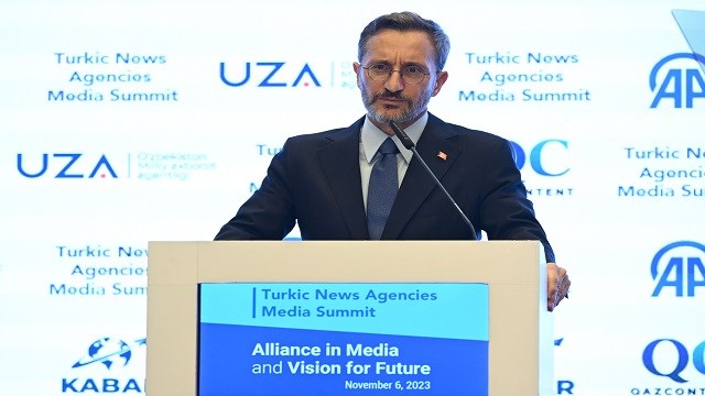 TC Cumhurbaşkanlığı İletişim Başkanı Fahrettin Altun, “Türk Haber Ajansları Medya Zirvesi”nde konuştu