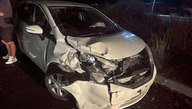 Boğazköy-Gönyeli yolunda kaza:İki kişi yaralandı