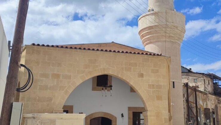 Tarihi Dükkanlarönü Cami Vakıflar İdaresi katkılarıyla restore edildi
