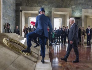 Almanya Cumhurbaşkanı Steinmeier, Anıtkabir’i ziyaret etti