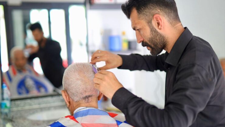 Aksaray Belediyesinden emeklilere ücretsiz kuaför hizmeti