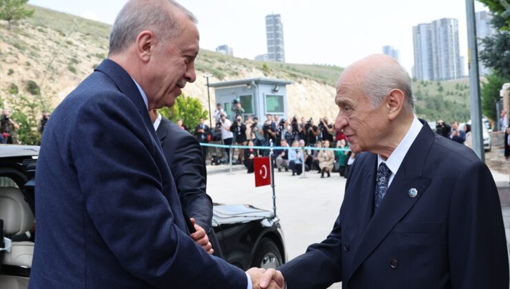 Cumhurbaşkanı Erdoğan’ın, MHP Genel Başkanı Bahçeli’yi ziyareti sona erdi