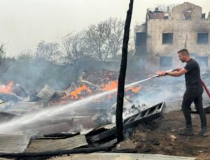 Kastamonu’da 2 ev, sera ve ahırlar yandı, 4 büyükbaş hayvan öldü