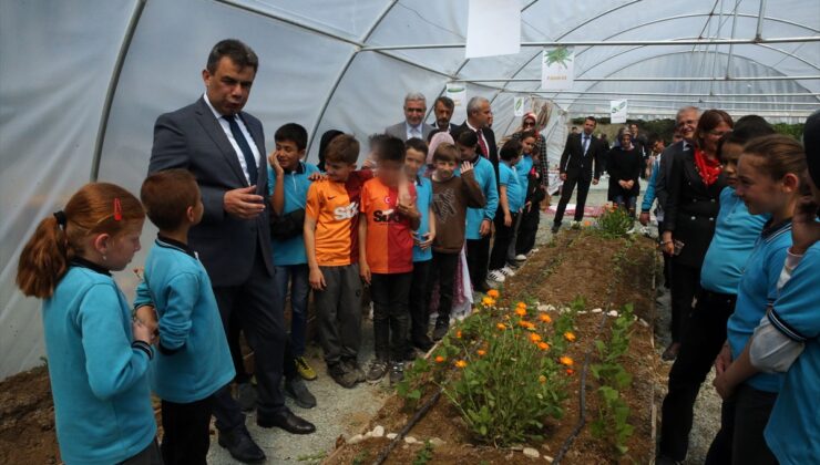 Kastamonu’da öğrenci ve öğretmenler atıl arazide organik tarım başlattı