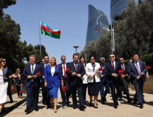 Meclis heyeti, Türk Dünyası Dışilişkiler Komite Başkanları toplantısı için Azerbaycan’da…