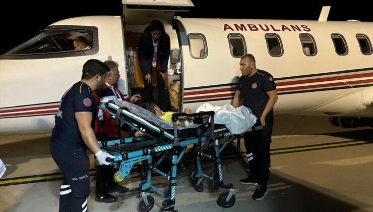 Şırnak'ta rahatsızlanan çocuk ambulans uçakla Ankara'ya sevk edildi