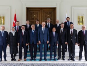 TBMM Başkanı Kurtulmuş, Türk Parlamenterler Birliği’ni kabul etti