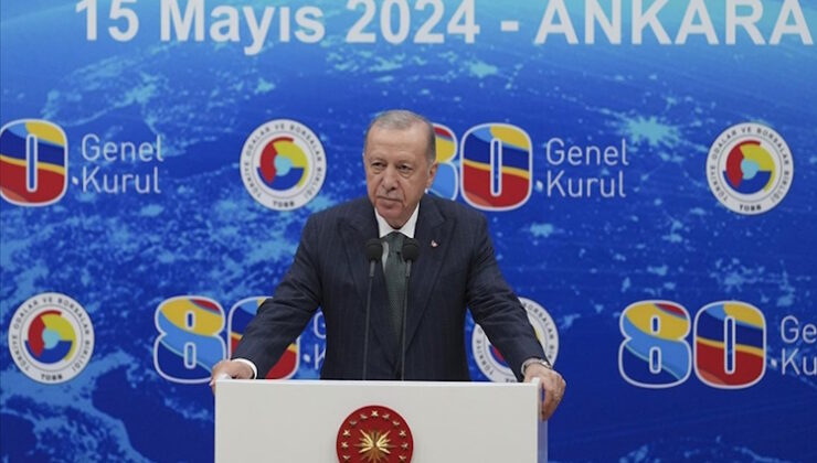 Cumhurbaşkanı Recep Tayyip Erdoğan, TOBB İkiz Kuleler’de düzenlenen TOBB Genel Kurulu’na katıldı