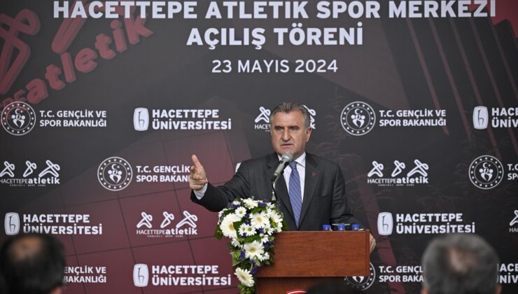 Bakan Bak, Hacettepe Atletik Spor Merkezi açılışına katıldı:
