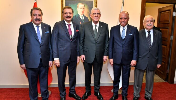 İYİ Parti Genel Başkanı Dervişoğlu, TOBB Başkanı Hisarcıklıoğlu'nu kabul etti