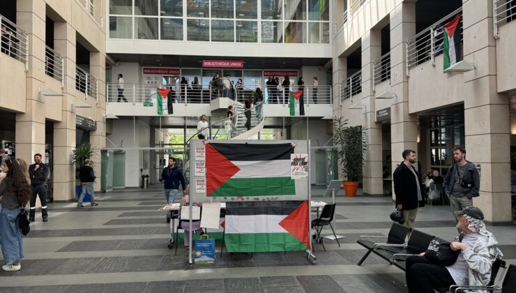 Lozan ve Cenevre üniversitelerinde Filistin’e destek eylemleri devam ediyor