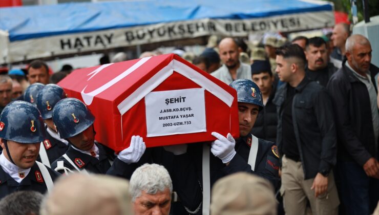 Şehit Jandarma Astsubay Kıdemli Başçavuş Yaşar, Hatay’da son yolculuğuna uğurlandı