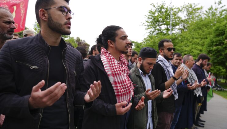 YTÜ öğrenci ve akademisyenlerinden Filistin’e destek yürüyüşü