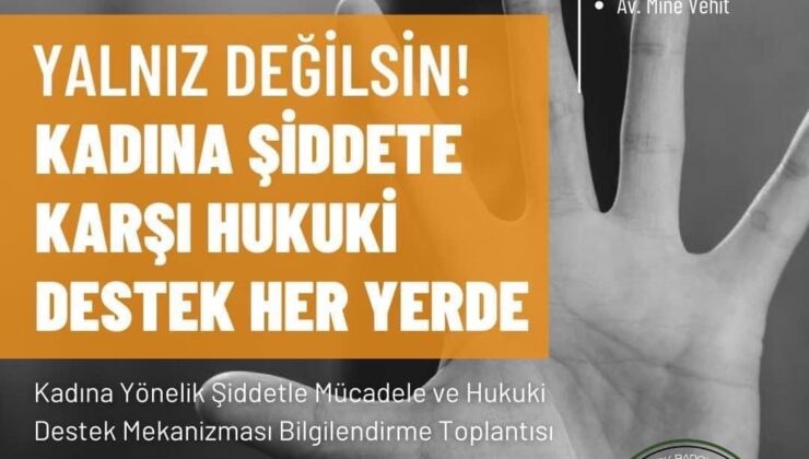 “Kadına Yönelik Şiddetle Mücadele ve Hukuki Destek Mekanizması” toplantıları yarın Akdoğan’la devam edecek