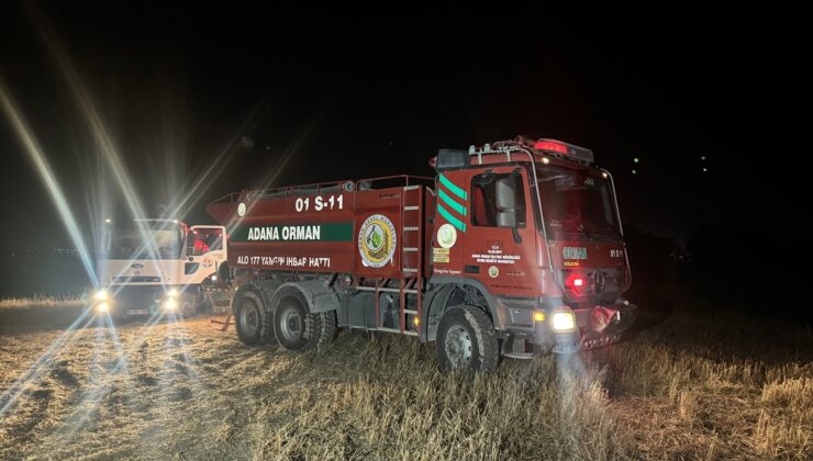 Adana'da ormana sıçrayan anız yangını kontrol altına alındı