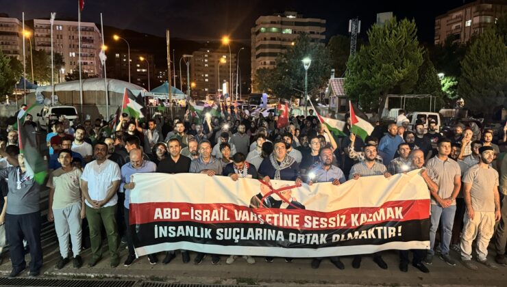 Kahramanmaraş’ta toplanan vatandaşlar Filistin’e destek için yürüyüş yaptı