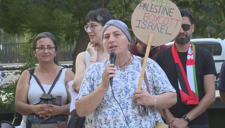 KKTC’de İsrail’in Gazze’ye yönelik saldırıları protesto edildi