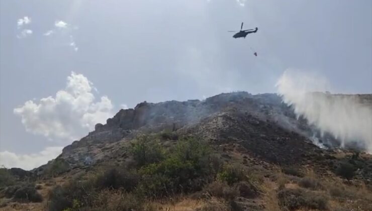 KKTC’de Lefke-Bağlıköy bölgesinde çıkan yangın söndürüldü