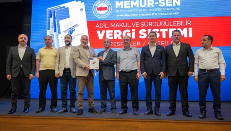 Memur-Sen “Adil, Makul ve Sürdürülebilir Vergi Sistemi” raporu hazırladı