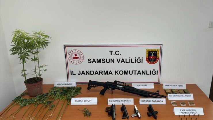 Samsun’da uyuşturucu ve silah operasyonunda 2 kişi yakalandı