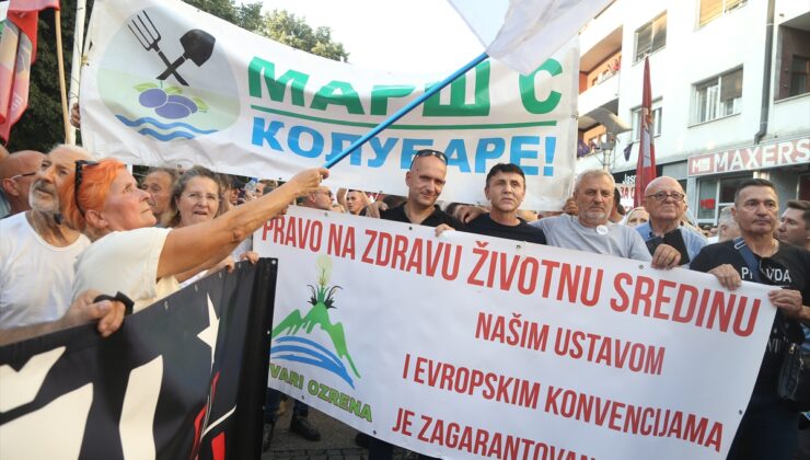 Sırbistan’da binlerce çevreci lityum çıkarma projesine karşı gösteri düzenledi