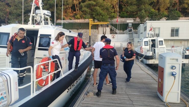 Fethiye açıklarındaki yatta rahatsızlanan kişiye tıbbi tahliye