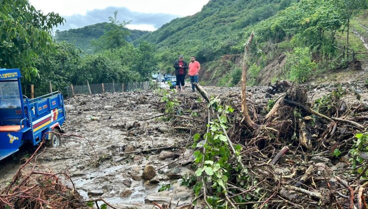 Ordu’nun İkizce ilçesinde şiddetli yağış hasara neden oldu