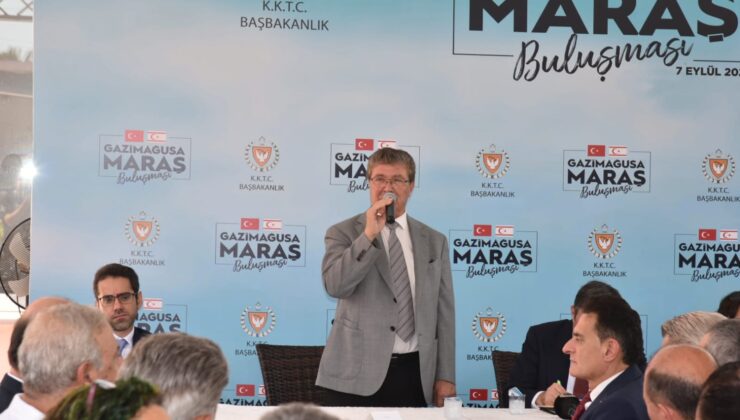 Başbakan Üstel Maraş Buluşması’nda konuştu: Biz her zaman Anavatanımız Türkiye ile el ele, kol kola bütün zorlukların önünü aşarak yolumuza devam ediyoruz