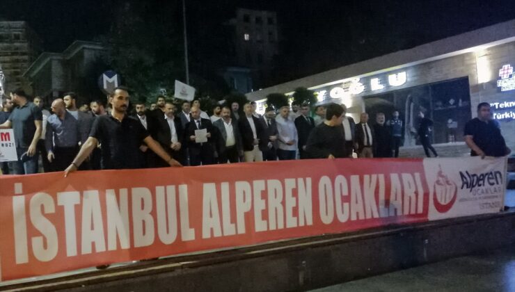 Alperen Ocakları İstanbul İl Başkanlığı, polis memuru Şeyda Yılmaz’ın şehit edilmesini protesto etti