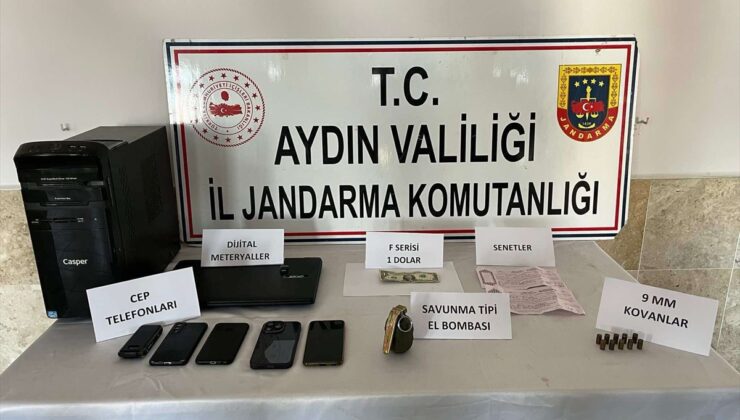 Aydın’da FETÖ şüphelisinin otomobilinde el bombası ve F serisi 1 dolar bulundu