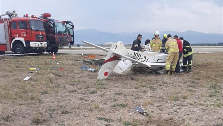 GÜNCELLEME – Bursa'da eğitim uçağının düşmesi sonucu iki pilot öldü