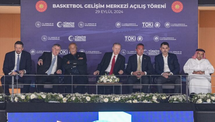 Cumhurbaşkanı Erdoğan, Basketbol Gelişim Merkezi’nin açılışında konuştu: (1)