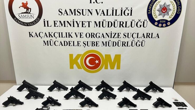 Samsun’da kaçak silah ticareti yaptıkları iddiasıyla 2 kişi yakalandı