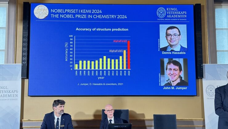 2024 Nobel Kimya Ödülü’nü David Baker, Demis Hassabis ve John Jumper kazandı