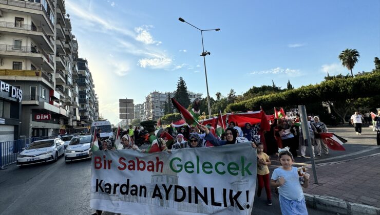 Antalya, Isparta ve Burdur’da İsrail’in Filistin’e yönelik saldırıları protesto edildi