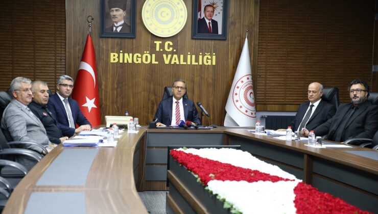 Bingöl’de “İl Afet Risk Azaltma Planı Toplantısı” düzenlendi