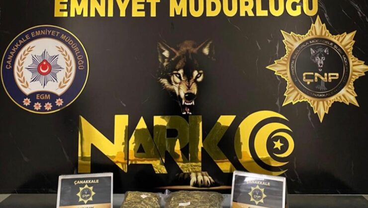 Çanakkale’de 1 kilo 700 gram skunk ele geçirildi