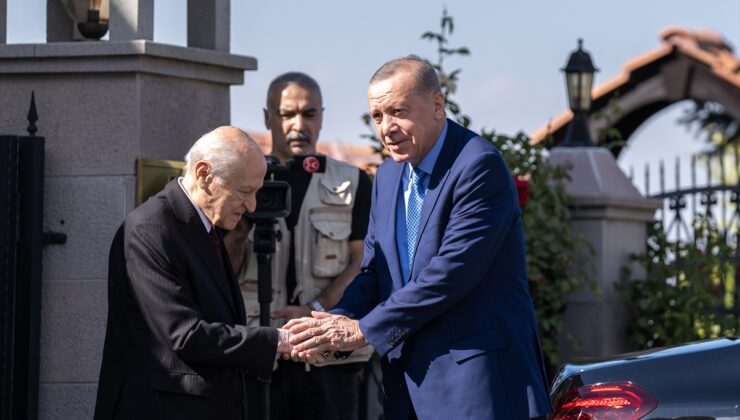 Cumhurbaşkanı Erdoğan, MHP Genel Başkanı Bahçeli ile görüştü