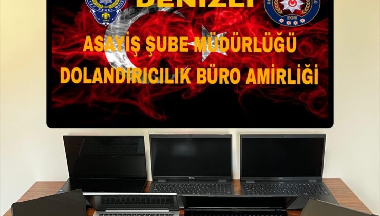 Denizli’de dolandırıcılık operasyonunda yakalanan 2 kişi tutuklandı