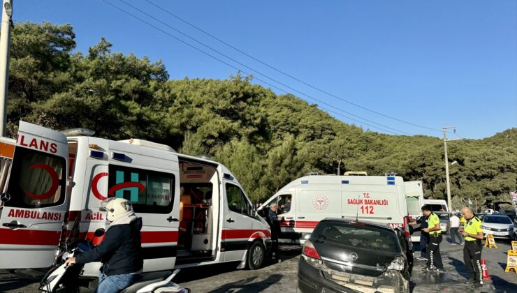 Fethiye’de zincirleme trafik kazasında 5 kişi yaralandı