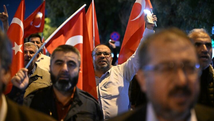 Gaziantep’te İsrail’in Filistin’e yönelik saldırıları protesto edildi